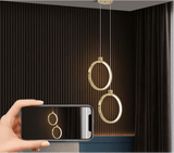 2 - Lichts Cirkel Hanglamp Goud Messing Gecharmeerd - Stralend thuis Amsterdam