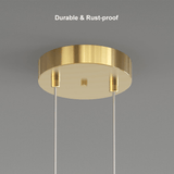 2 - Lichts Cirkel Hanglamp Goud Messing Gecharmeerd - Stralend thuis Amsterdam