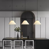 Nordic geplooide Creme Hanglamp