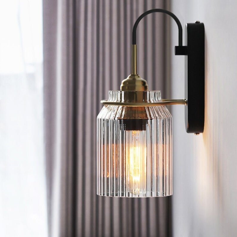 Industriële vintage 20cm glazen bol drop wandlamp armatuur slaapkamer