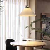 Nordic geplooide Creme Hanglamp