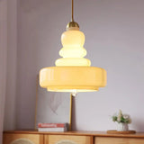 Bauhaus kalebas glazen hanglamp