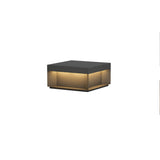 Zwarte doos lantaarnpaal voor buiten