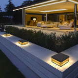 Zwarte doos lantaarnpaal voor buiten