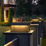 Zwarte doos lantaarnpaal voor buiten