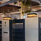 Zwarte doos lantaarnpaal voor buiten