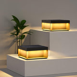 Zwarte doos lantaarnpaal voor buiten