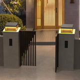 Zwarte doos lantaarnpaal voor buiten