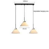 Nordic geplooide Creme Hanglamp