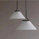 Nordic geplooide Creme Hanglamp
