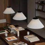 Nordic geplooide Creme Hanglamp