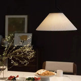 Nordic geplooide Creme Hanglamp