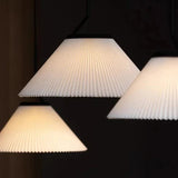 Nordic geplooide Creme Hanglamp