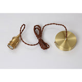 Vintage bruin glazen hanglamp