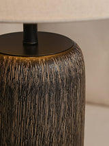 Verweerd houten vloerlamp