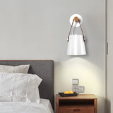 Conische wandlamp van hout