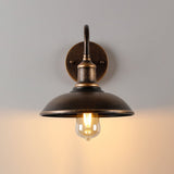 Alessio Rustieke Komvormige Antiek Messing IP65 Waterdichte Wandlamp voor Buiten - Stralend thuis Amsterdam