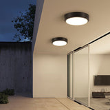 Eenvoudige buiten waterdichte aluminium ronde LED inbouw plafondlamp - Stralend thuis Amsterdam