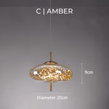 Essence | Exquisite Bruin Glas Hanglamp - Stralend thuis Amsterdam