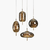 Essence | Exquisite Bruin Glas Hanglamp - Stralend thuis Amsterdam