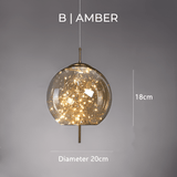 Essence | Exquisite Bruin Glas Hanglamp - Stralend thuis Amsterdam