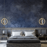 Gouden Geometrische Hanglamp 2 - Ring LED in Messing - Stralend thuis Amsterdam