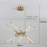 Gouden kroonluchter - Stralend thuis Amsterdam
