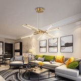 Gouden kroonluchter - Stralend thuis Amsterdam