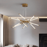 Gouden kroonluchter - Stralend thuis Amsterdam