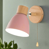 Jandiel - Hout Scandinavisch Moderne Hangende Schakelaar Wandlamp - Stralend thuis Amsterdam