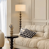 Japandi houten vloerlamp - Stralend thuis Amsterdam