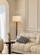 Japandi houten vloerlamp - Stralend thuis Amsterdam