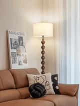 Japandi houten vloerlamp - Stralend thuis Amsterdam