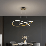 Minimalistische Gouden Cirkel Hanglamp LED hanglamp - Stralend thuis Amsterdam