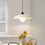Minimalistische Witte Schijf Glazen Hanglamp - Stralend thuis Amsterdam