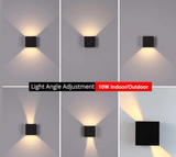 Moderne Aluminium Waterdichte LED Wandlamp Buiten Binnen Gebruik - Stralend thuis Amsterdam