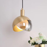 Moderne gouden glazen hanglamp - Stralend thuis Amsterdam