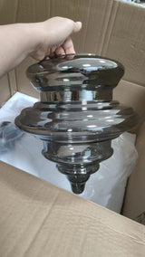 Moderne Grijze Glas Sterrenhemel Hanglamp - Stralend thuis Amsterdam