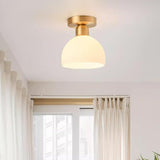 Moderne Melk Wit Glazen Plafondlamp - Stralend thuis Amsterdam