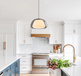 Moderne melkglas gelei hanglamp - Stralend thuis Amsterdam