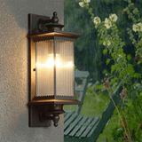Retro Rechthoekige Buiten Wandlamp - Stralend thuis Amsterdam