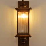 Retro Rechthoekige Buiten Wandlamp - Stralend thuis Amsterdam