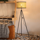 Rotan driepoot vloerlamp - Stralend thuis Amsterdam