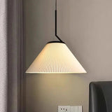 Nordic geplooide Creme Hanglamp