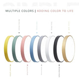 Scandinavische houten macaron ronde plafondlamp - Stralend thuis Amsterdam