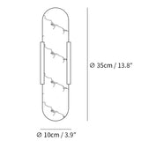 Wandlamp Melange Langwerpig Albast - Stralend thuis Amsterdam