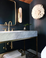 Wandlamp Melange Langwerpig Albast - Stralend thuis Amsterdam