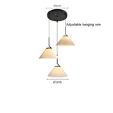 Nordic geplooide Creme Hanglamp
