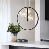 Zwarte Hanglamp Minimalistisch Glazen Bol LED - Stralend thuis Amsterdam