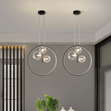 Zwarte Hanglamp Minimalistisch Glazen Bol LED - Stralend thuis Amsterdam